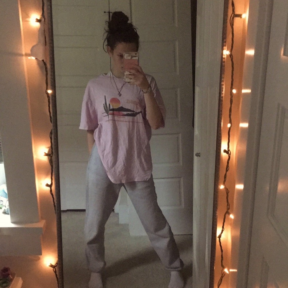 Purple graphic tee